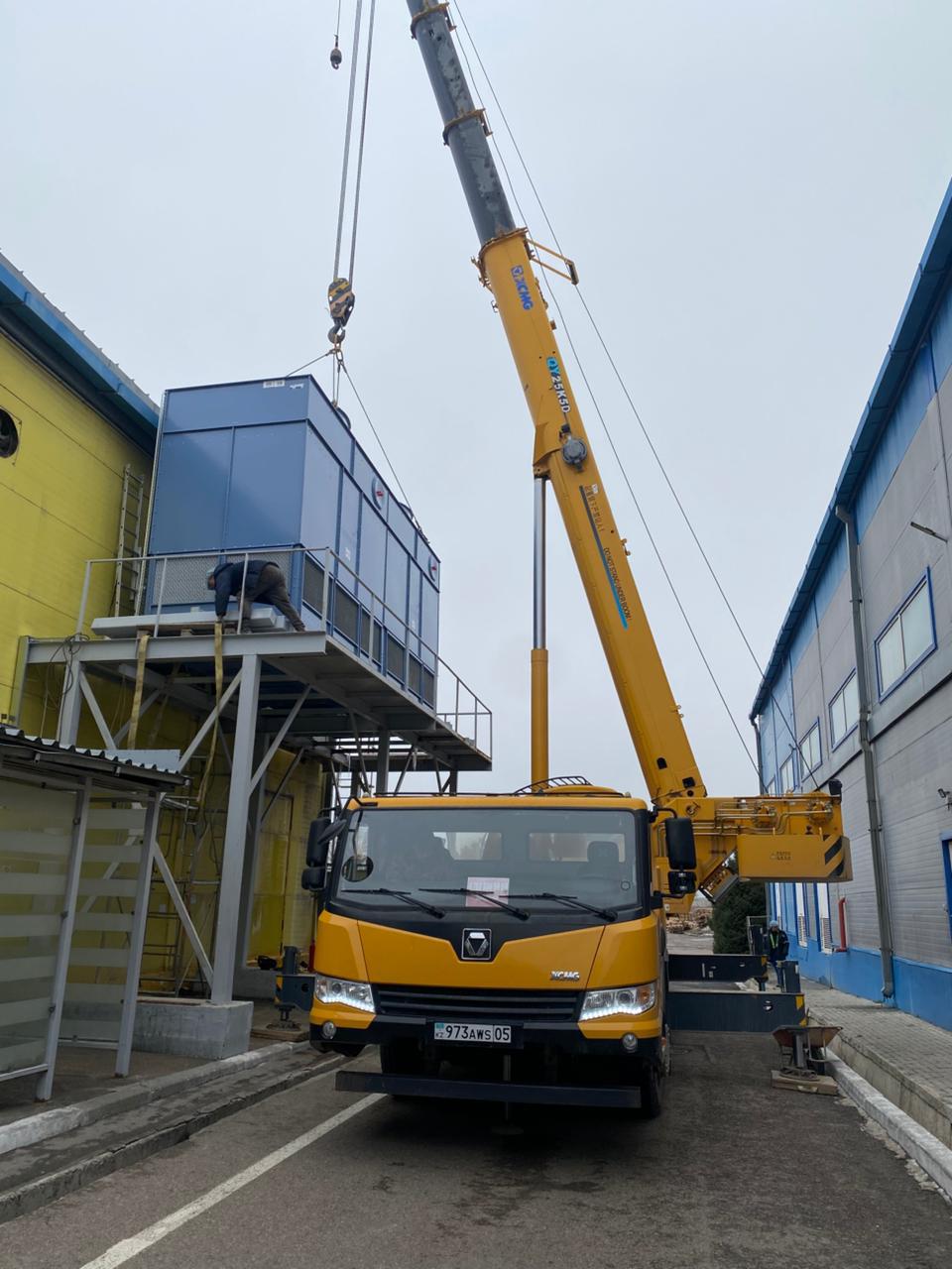 Монтаж оборудования автокраном Алматы